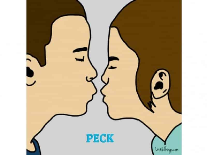 what is a peck kiss