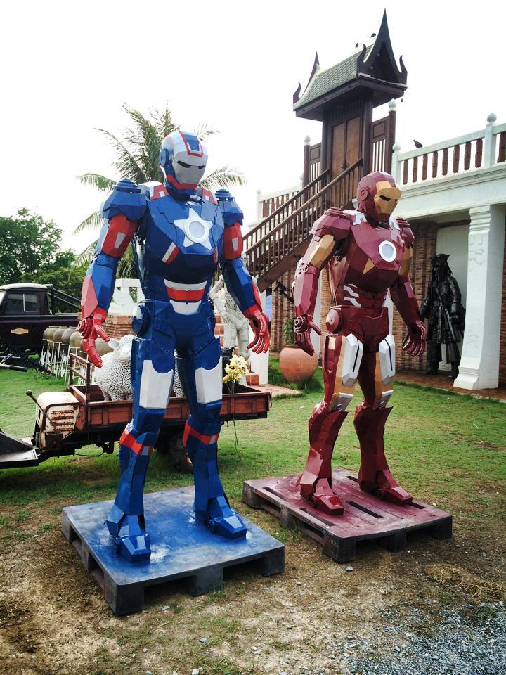 Iron Patriot and Iron Man.