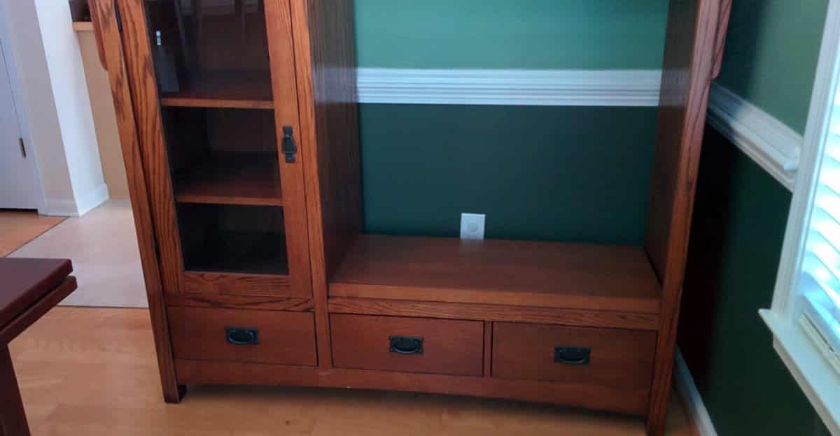 this creative guy transformed his useless old tv cabinet into