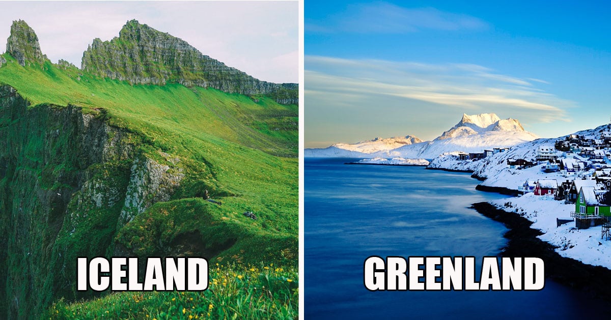 Why Is Iceland Green And Why Is Greenland Icy