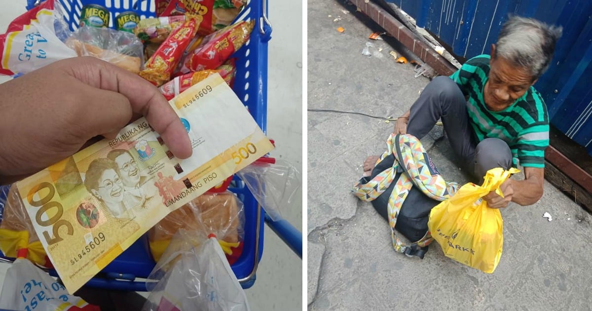 Man Uses Money He Found On The Street To Buy Food For Homeless People